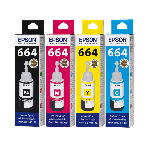 Bộ mực in nước 4 màu Ink Dye T664 - 100 ml